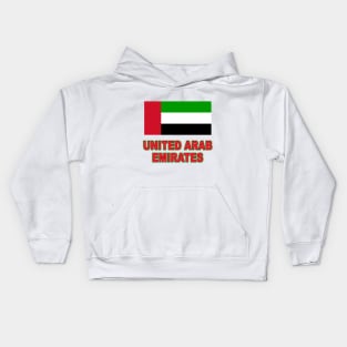 The Pride of the United Arab Emirates - National Flag Design Kids Hoodie